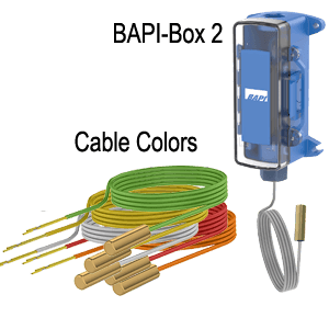 Concave Remote Probe Transmitters with BAPI-Box 2 Enclosure