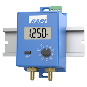 EZ Pressure Sensor Mounted on Din Rail