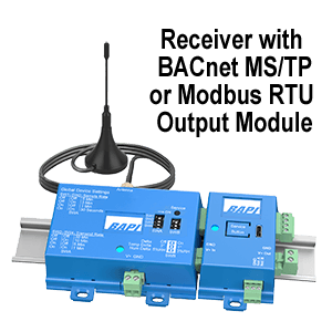 Receiver with BACnet MS/TP or Modbus RTU Output Module