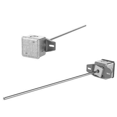 Duct Rigid Averaging Temperature Sensor with a Junction Box Enclosure