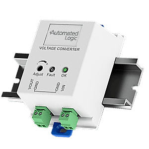 VC350A-EZ Voltage Converter Mounted on Din Rail