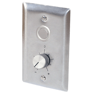 WallPlate with Rotary Setpoint and Low Profile Override