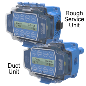 CO duct and rough service carbon monoxide sensor