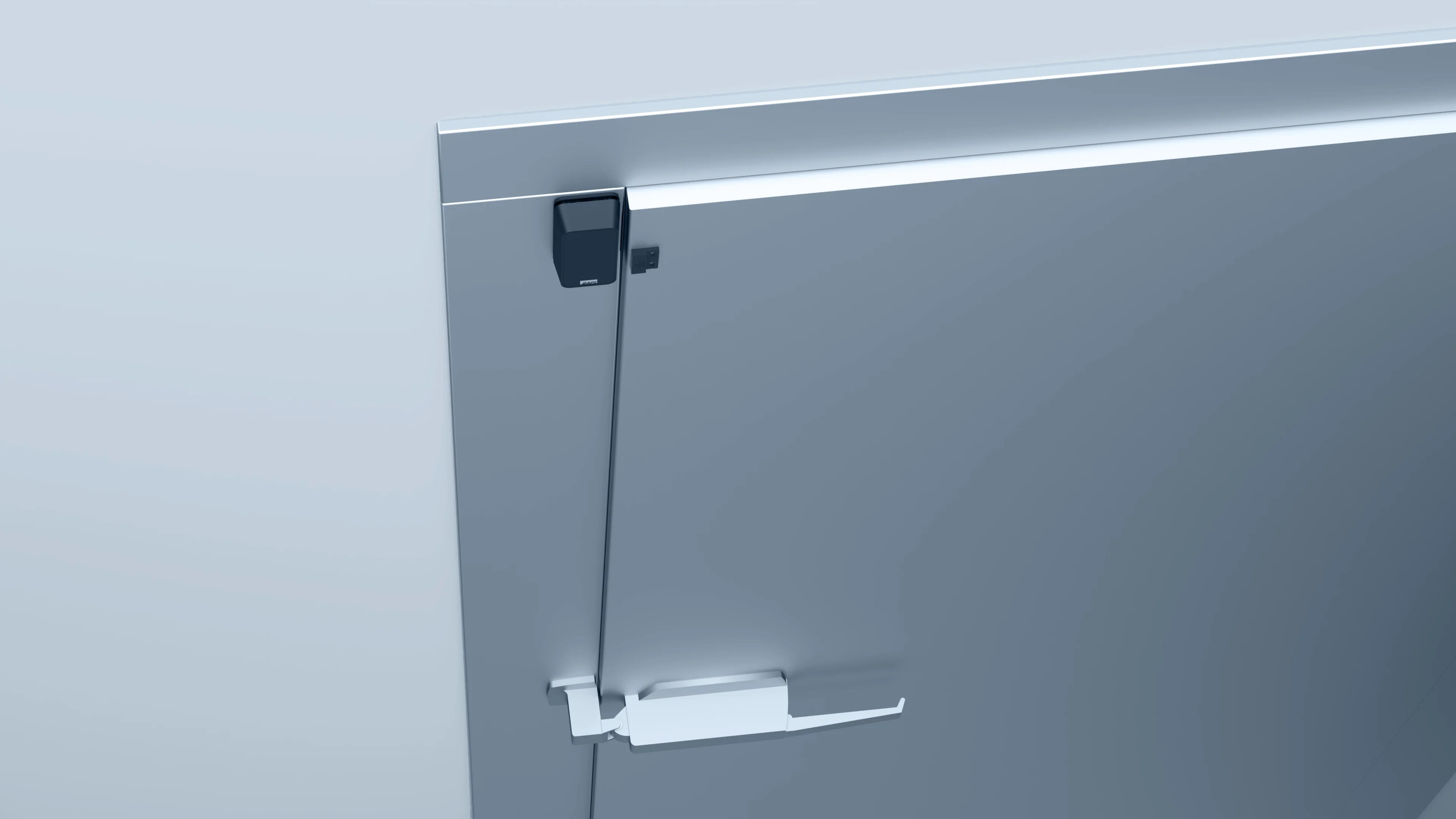 Blue door sensor installation