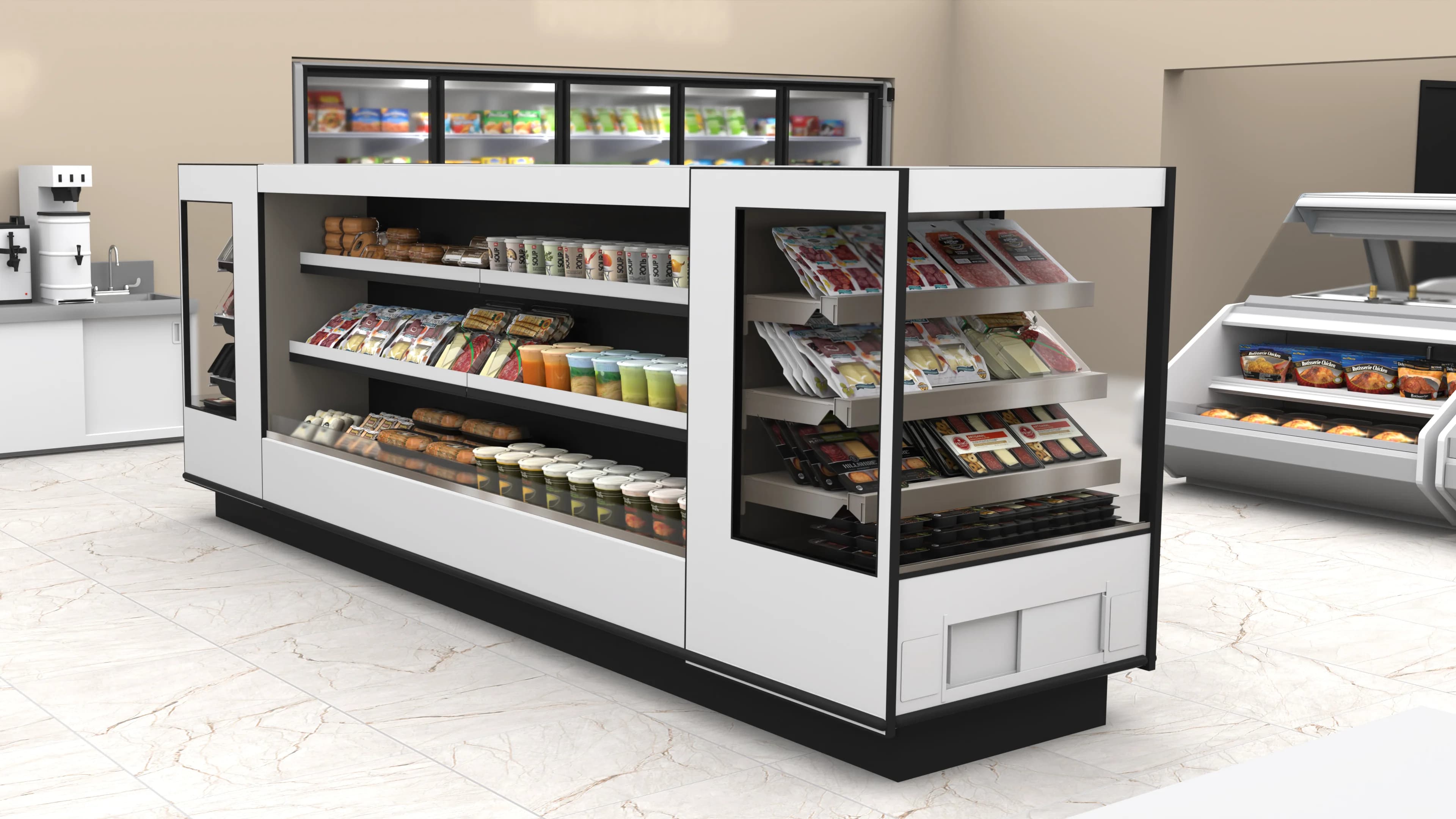 Island refrigerator monitoring