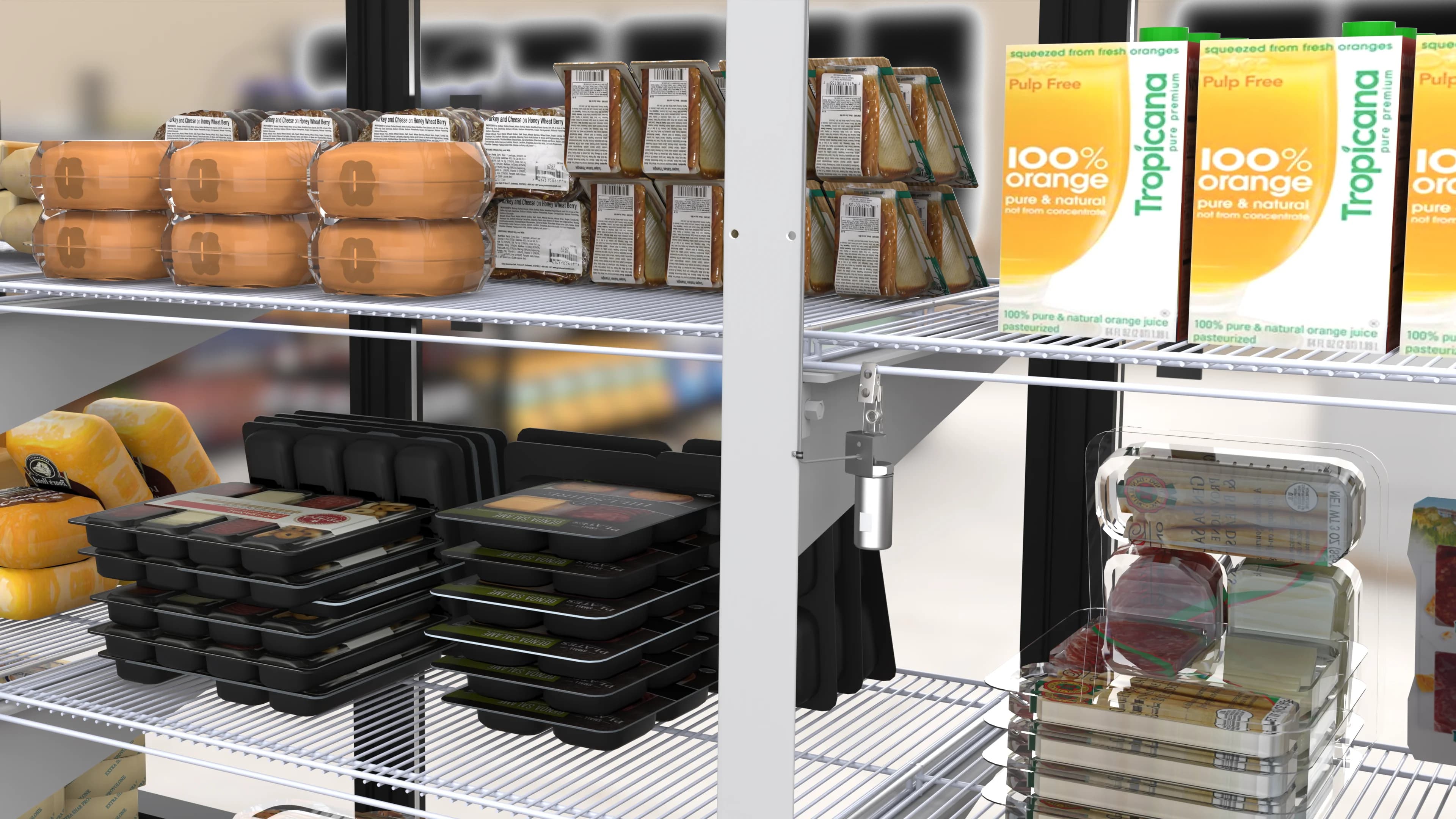 Cooler buffer zone sensor