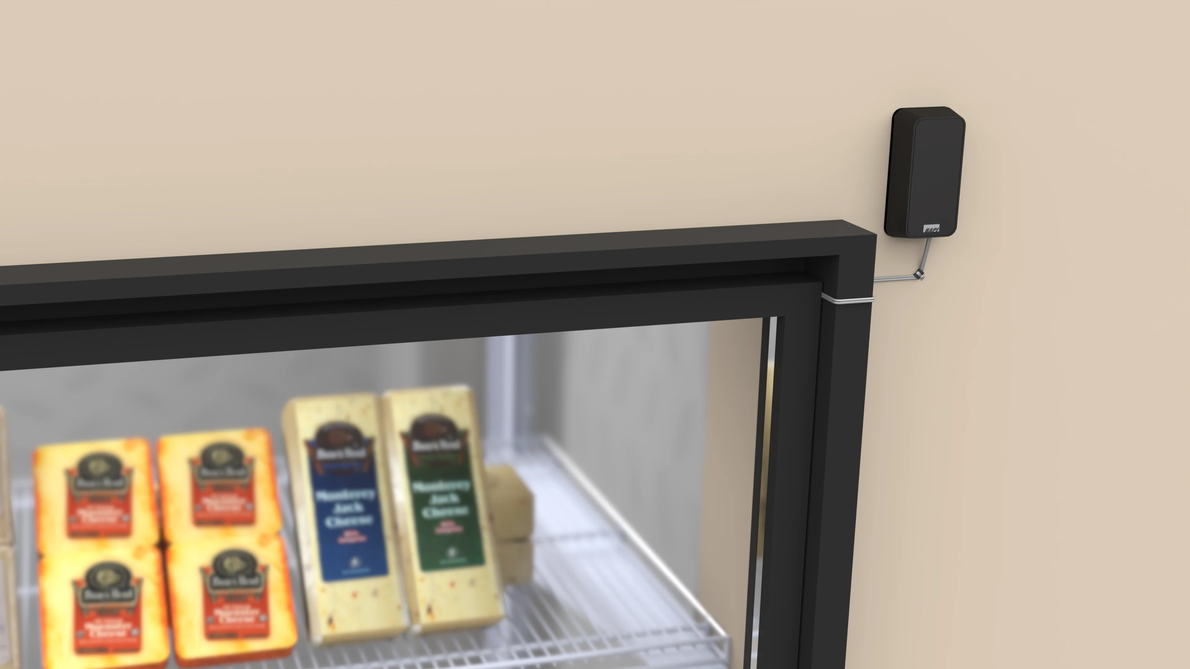 Slim profile cooler sensor