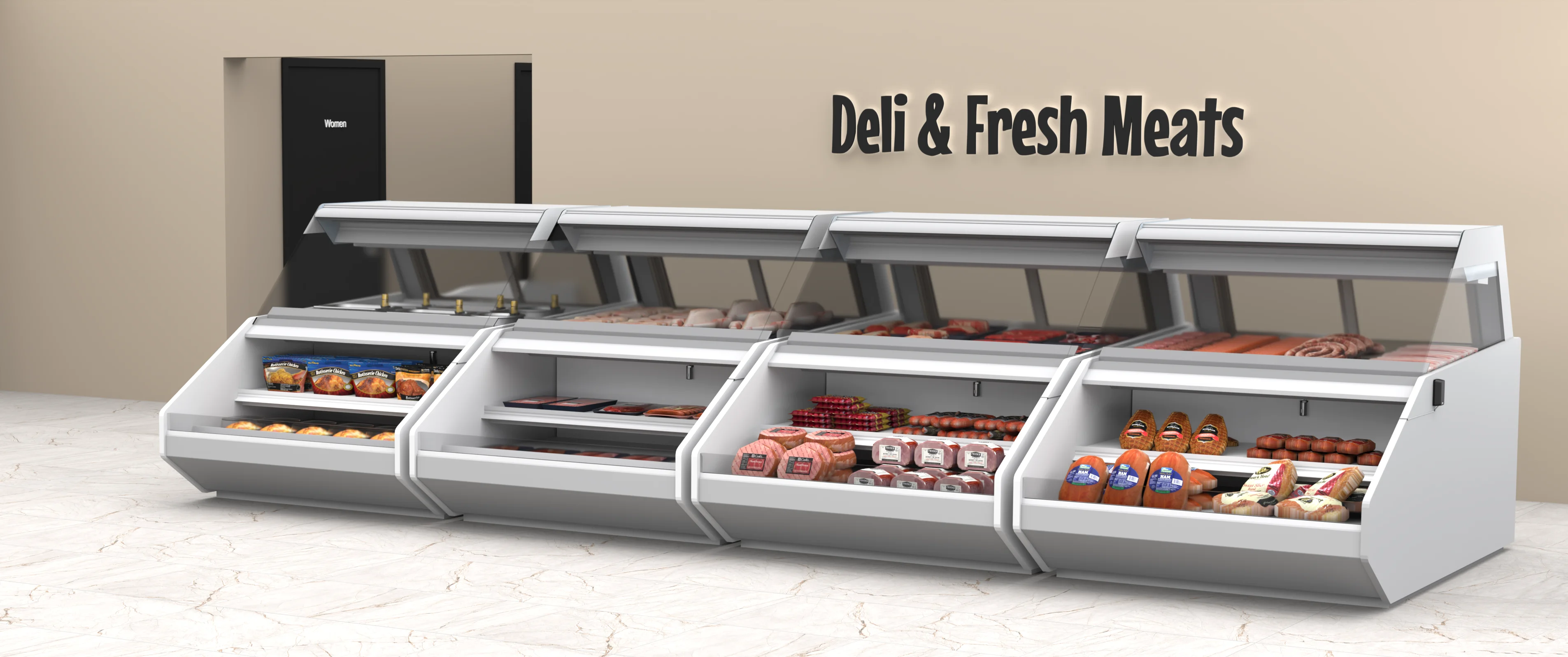 Deli display case monitoring