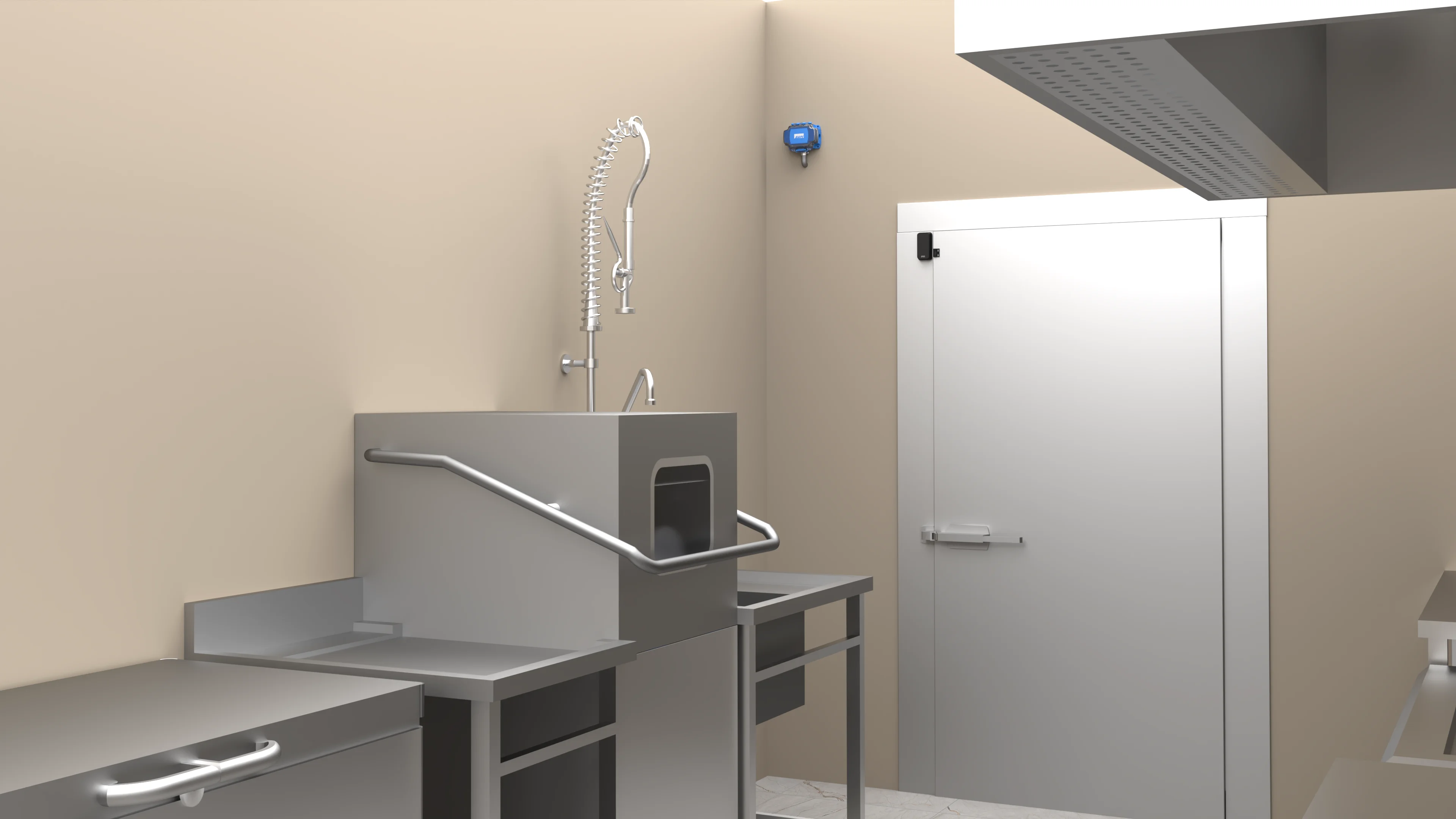 Multiple freezer door sensors