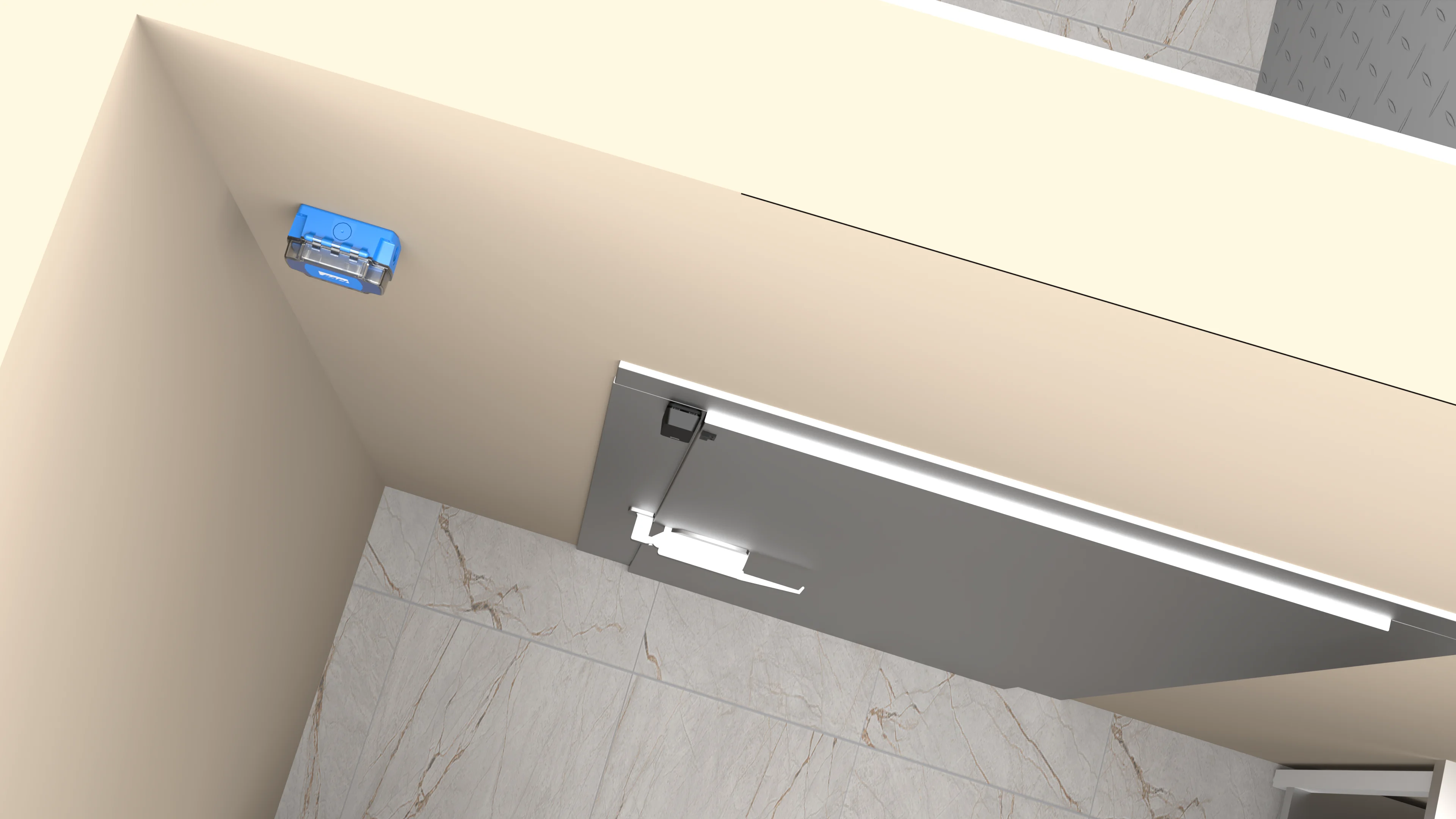 Freezer door sensor configuration