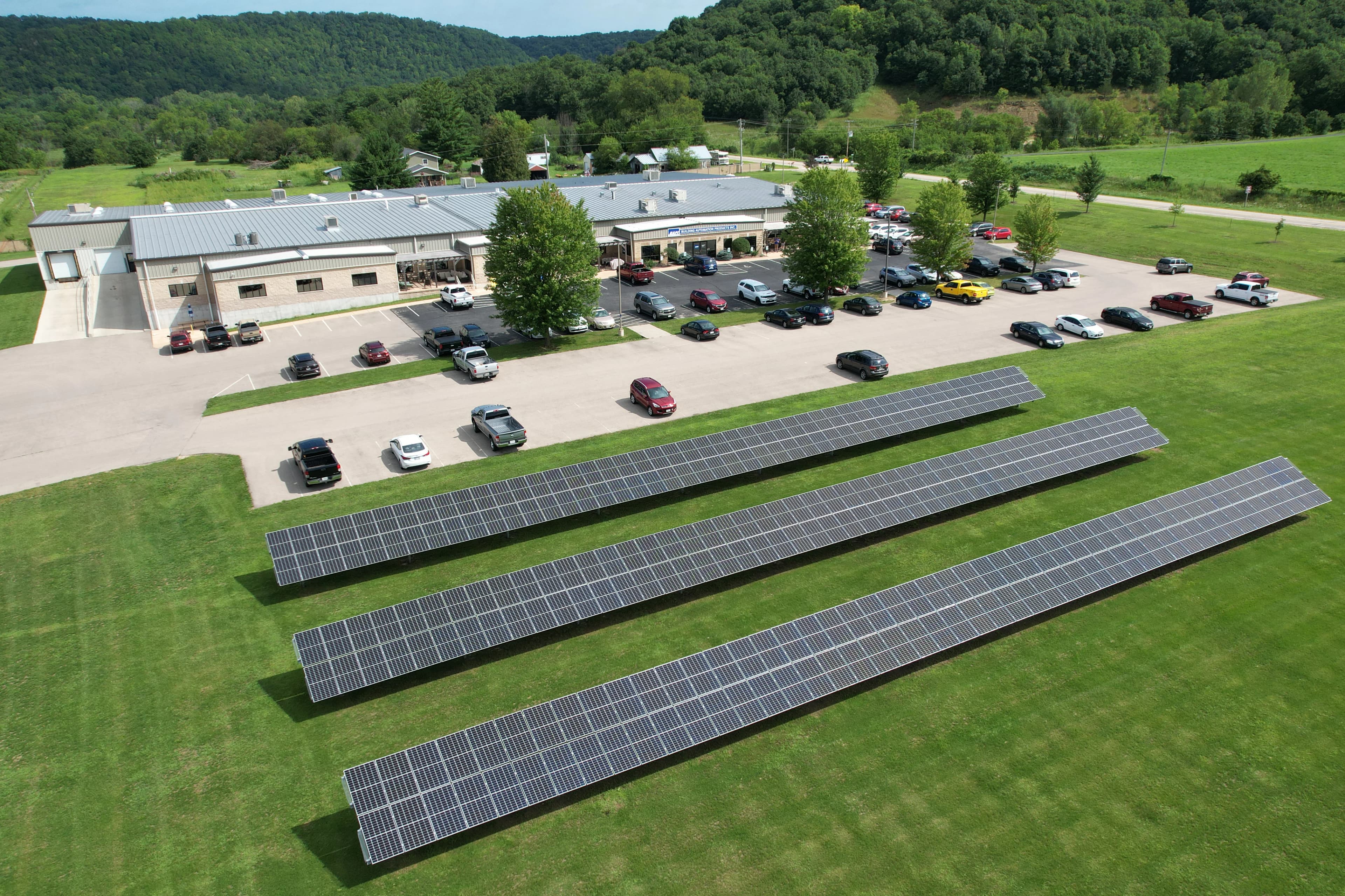 BAPI Manufacturing Facility with Solar Panels