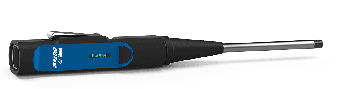 Blü-Test 8-inch temperature and humidity probe instrument