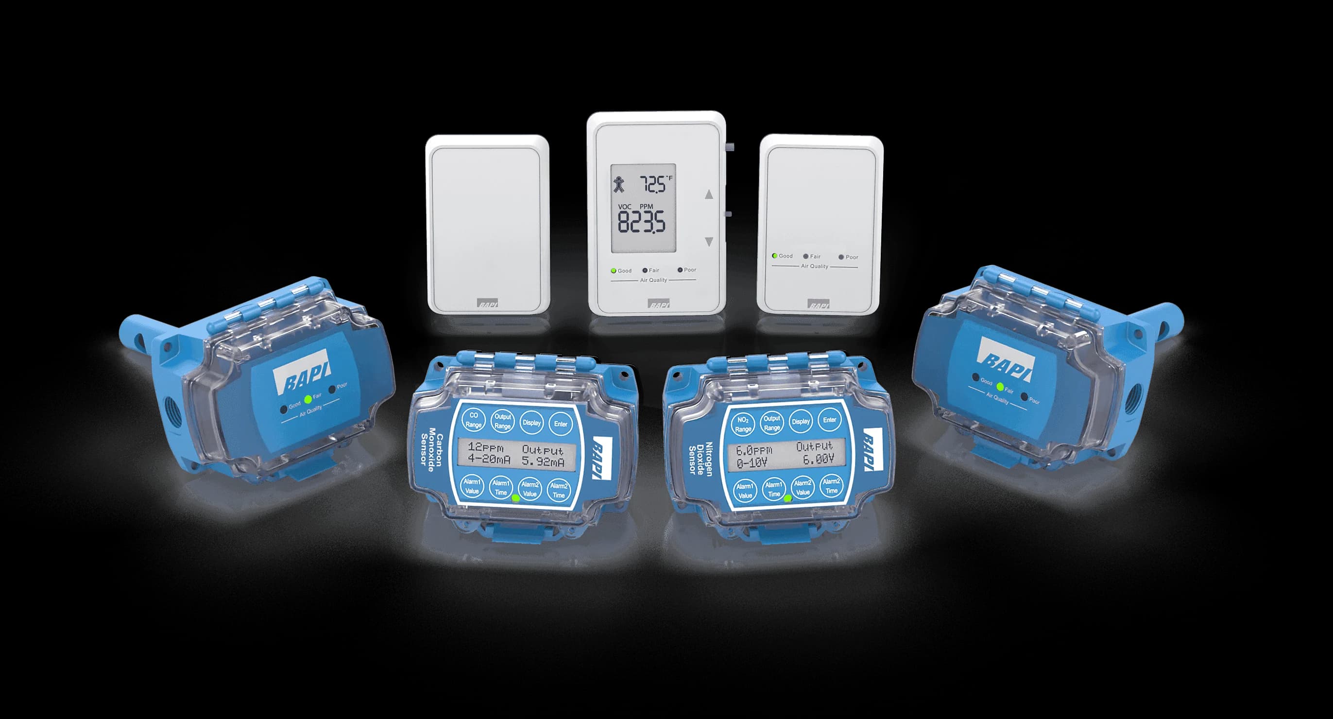 BAPI air quality sensors family
