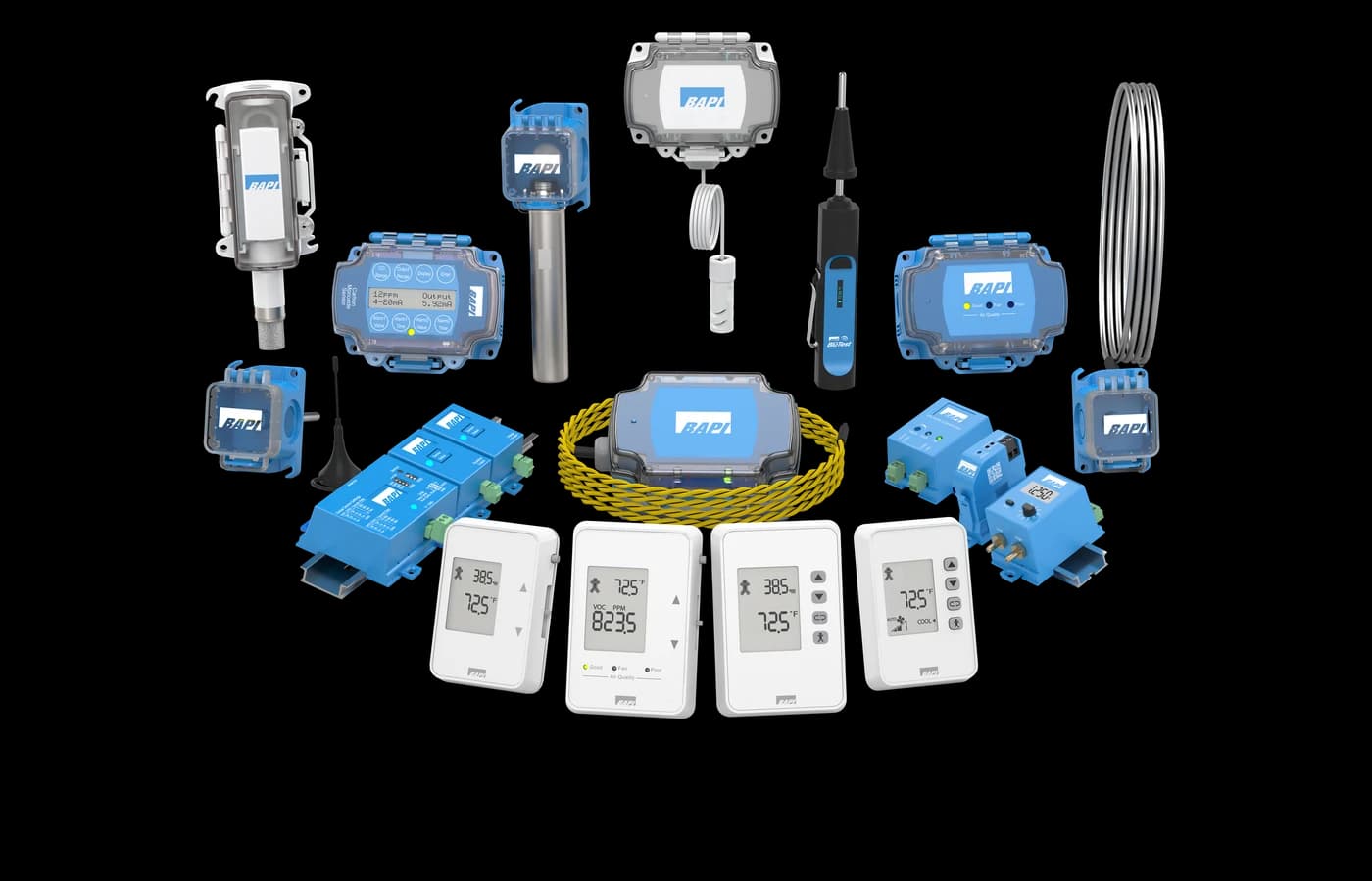 BAPI 2026 Complete Product Family - Temperature, Humidity, Pressure, Air Quality Sensors
